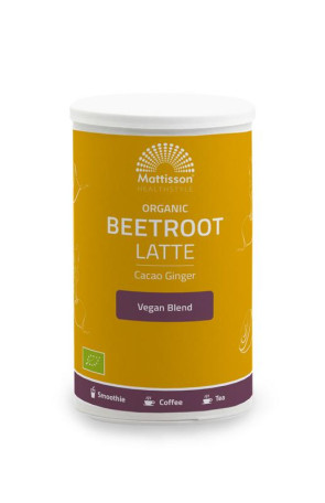 Biologische Beetroot Latte Gember Cacao van Mattisson