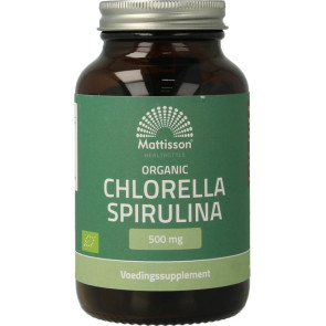 Biologische Chlorella Spirulina 500mg van Mattisson
