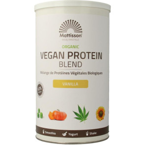 Biologische Vegan Proteïne Blend Vanille van Mattisson :400 Gram