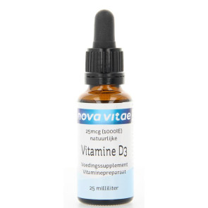 vitamine d3 1000iu druppelsvan Nova Vitae :25ml 
