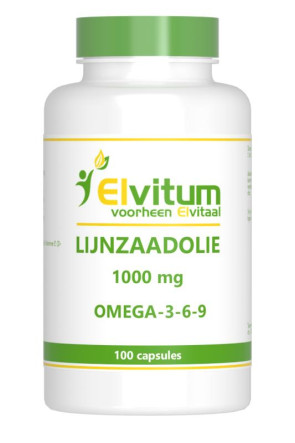 Lijnzaadolie omega 369 van Elvitaal : 100 capsules 