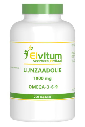 Lijnzaadolie omega 369 van Elvitaal : 200 capsules