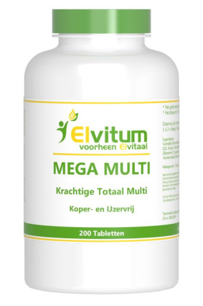 Mega multi van Elvitaal : 200 tabletten