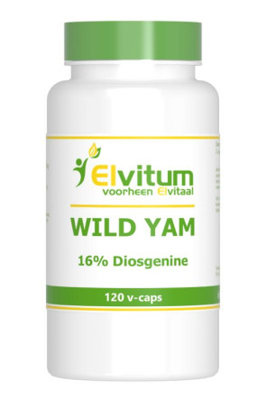 Wild Yam 100 mg 16% diosgenine van Elvitaal : 120 vcaps ACTIE