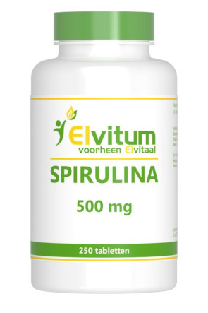 Spirulina 500 mg van Elvitaal : 250 tabletten