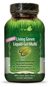 Living green liquid gel multi for women van Irwin Naturals : 120 softgels