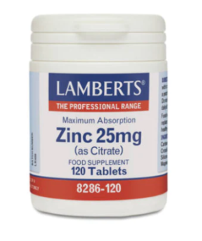 Zink (zink) citraat 25 mg  Lamberts 120