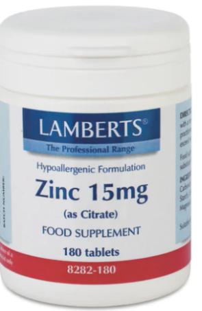 Zink (zinc) citraat 15 mg van Lamberts
