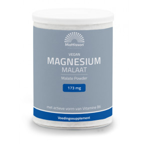 Magnesium Malaat poeder 173 mg - 11,5% elementair magnesium - 200 g