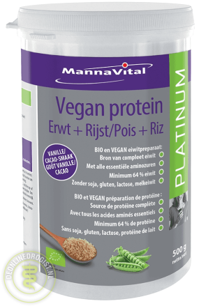 Protein platinum vegan  Mannavital : 500 gram