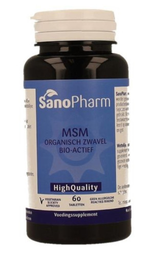 MSM van Sanopharm : 60 tabletten