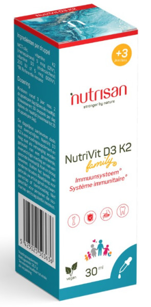 NutriVit D3 K2 van Nutrisan: 30 ml 