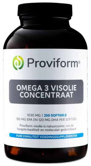 Omega 3 visolie concentraat 1000 mg van Proviform : 250 softgels