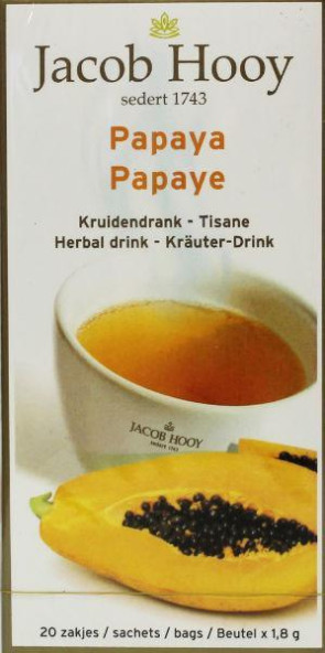 Papaya theezakjes gold van Jacob Hooy : 20 zakjes
