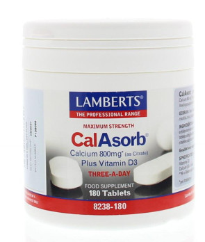 Calasorb & vitamine D3 Lamberts 180