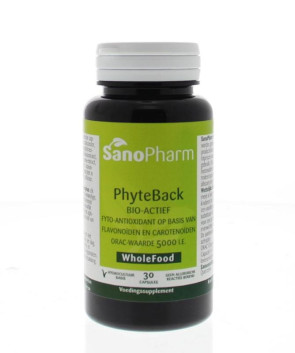 Phyte-back antioxidanten wholefood van Sanopharm : 30 capsules 