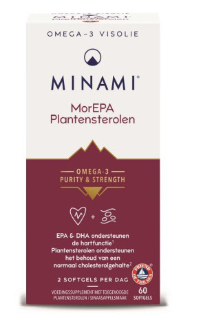 MorEPA Plantensterolen (voorheen Cholesterol) 60 softgels van Minami 