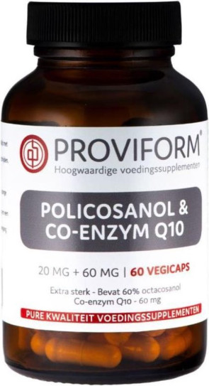 Policosanol 20 mg Q10 60 mg  Proviform : 60 vcaps 