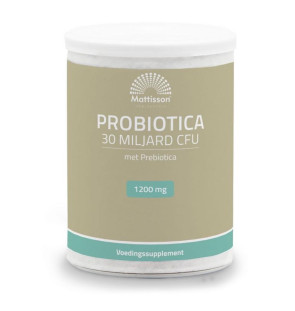 Pre- & Probiotica 30 miljard CFU van Mattisson (125gr)