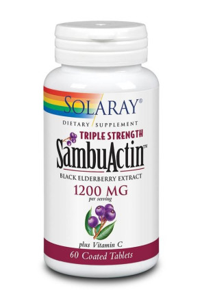 SambuActin gewone vlier 1200 mg Solaray 60 