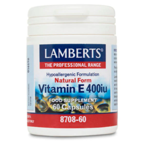 Vitamine E 400IE natuurlijk  Lamberts 60 