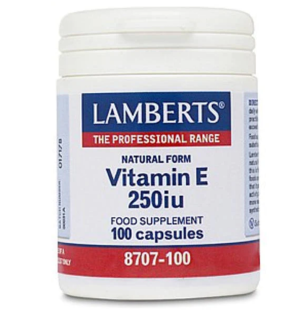Vitamine E 250IE natuurlijk  Lamberts 100