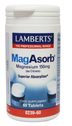 Magasorb magnesium citraat Lamberts 60