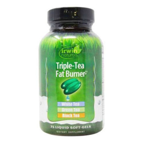 Triple tea fat burner  Irwin Naturals : 75 softgels 