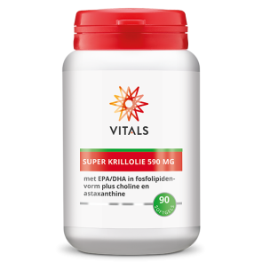 Super Krillolie 590 mg van Vitals (90softgels)
