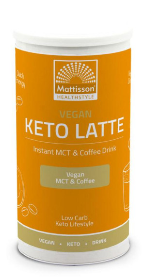 Vegan Keto Latte Instant MCT & Coffee drink van Mattisson (200gr)