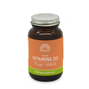 Vegan vitamine D3 75mcg/3000 IE van Mattisson (60caps)