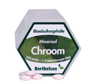 Chroom picolinaat 62,5 mcg van Berthelsen (250 tabletten)