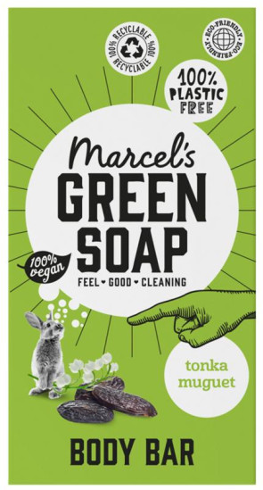 Shower bar tonka & muguet van Marcel's GR Soap (150 gram)