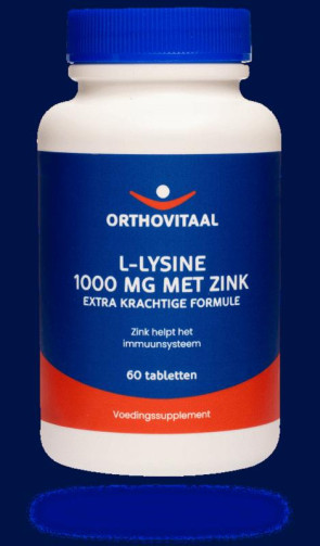 L-Lysine 1000mg met zink Orthovitaal 60