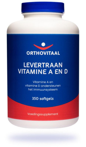 Levertraan vitamine A  D Orthovitaal 350