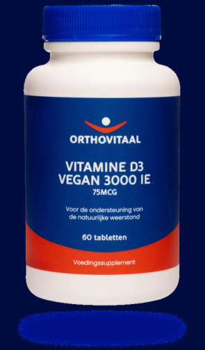 Vitamine D3 3000ie vegan  Orthovitaal 60 