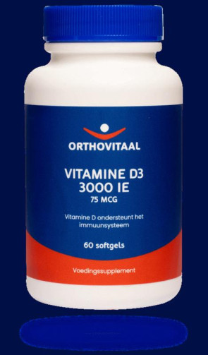 Vitamine D3 3000IE Orthovitaal 60