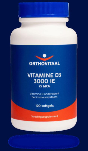 Vitamine D3 3000IE Orthovitaal 120 