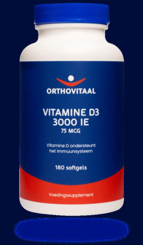 Vitamine D3 3000IE Orthovitaal 180