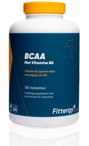 BCAAs met vitamine B6 van Fittergy (150 tabletten)