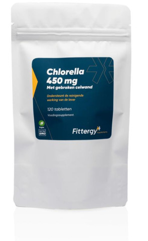 Chlorella 450 mg van Fittergy (120 tabletten)