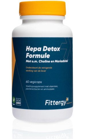 Hepa detox formule van Fittergy (60 capsules)