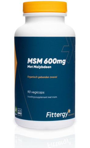 MSM 600 mg van Fittergy (90 capsules)
