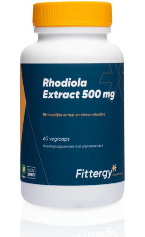 Rhodiola 500 mg van Fittergy (60 capsules)