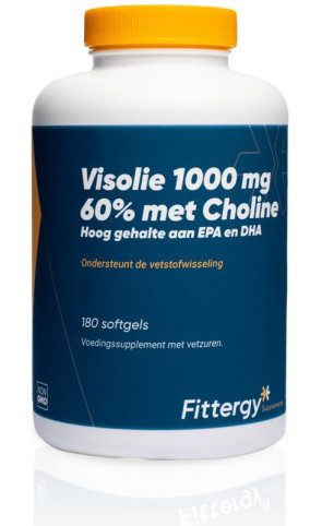 Visolie 1000mg 60% met choline van Fittergy (180 softgels)