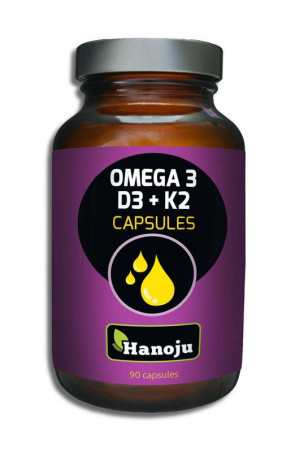 Omega 3 & D3 en K2 van Hanoju : 90 capsules