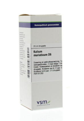 Kalium muriaticum D6 van VSM : 20 ml