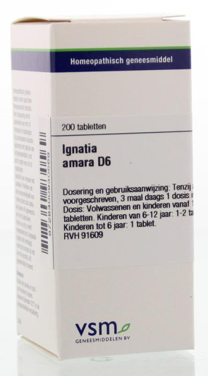 Ignatia amara D6 van VSM : 200 tabletten