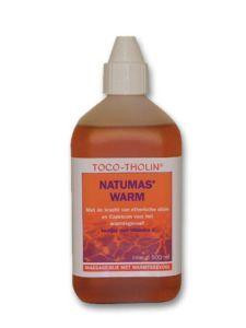 Natumas massage warm van Toco Tholin : 500 ml