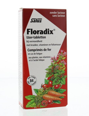 Floradix ijzer tabletten van Salus (84 tabletten)